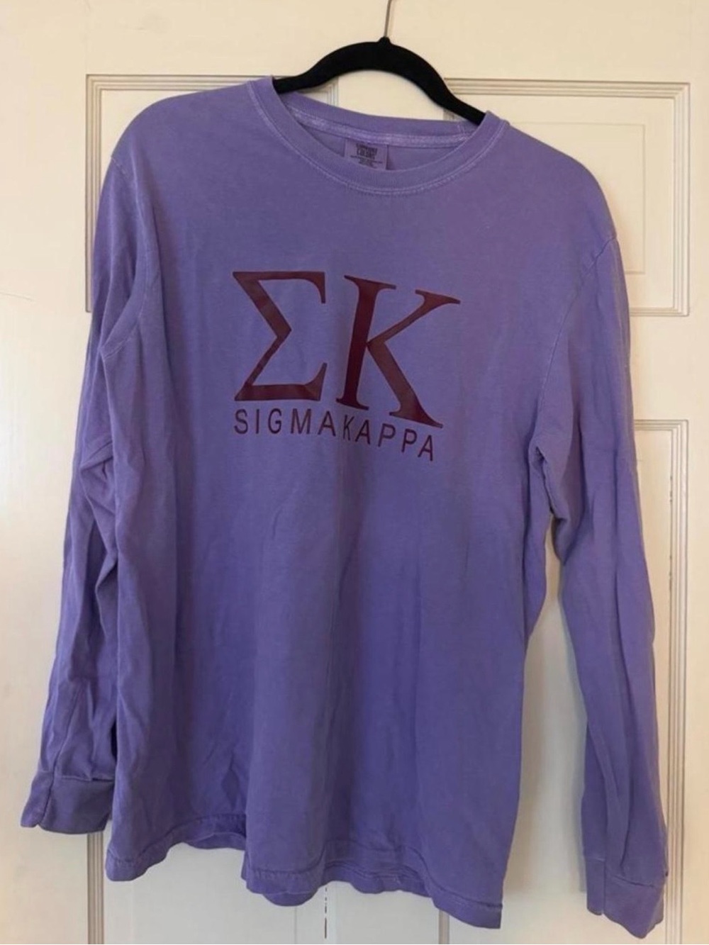Sigma Kappa Lavender Long Sleeve - Greek Letter Top